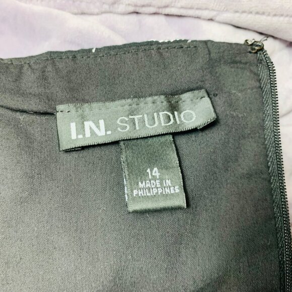 I.N. Studio Embroidered Sequin Halter Dress Size 14 Ruffle Tiered Eyelet V Neck - Picture 12 of 16